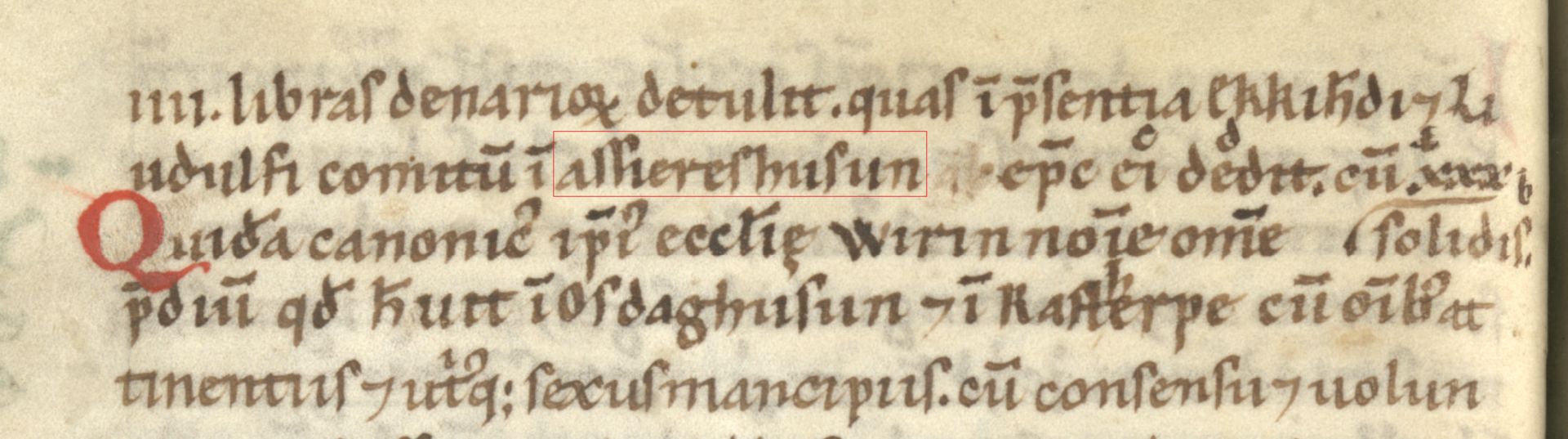 Kapitel 32 der Vita Meinwerci, Originalhandschrift Seite 19